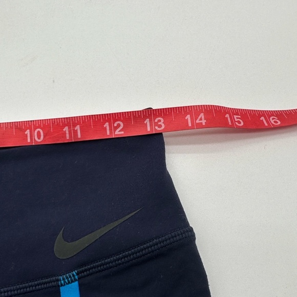 Nike Womens Navy Blue Tight Fit Pull On Leggings Size Medium - Picture 9 of 13